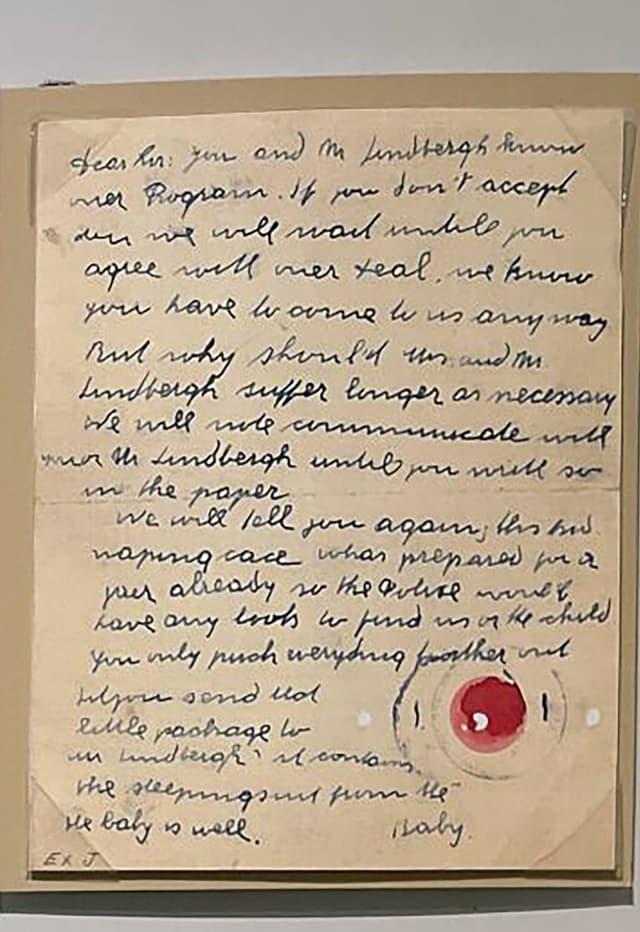 Historical ransom note examined in forensic document analysis